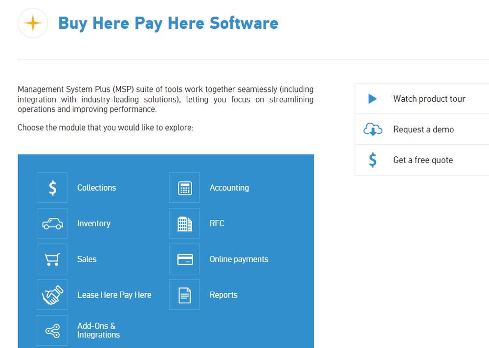 MSP Buy Here Pay Here Software Reviews and Pricing 2024